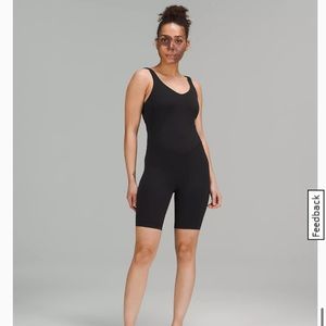 lululemon Align™ Bodysuit 8" size 12 black barely worn